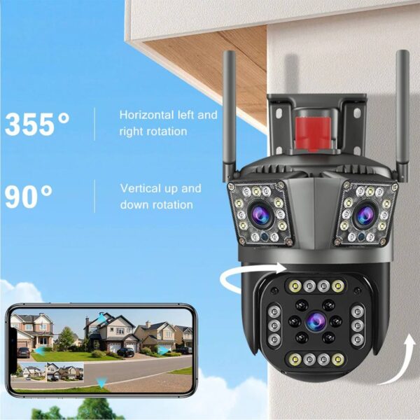 دوربین مینی اسپید دام سه لنز سیمکارتی مدل A3H - 4G - Image 3