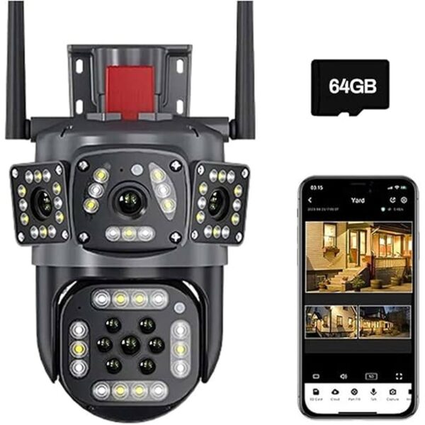 دوربین مینی اسپیددام ۳ لنز سیمکارتی آژیردار ZD8 – V380 - Image 3