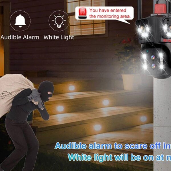 دوربین مینی اسپیددام 4 لنز V380 مدل A3HF - Image 2