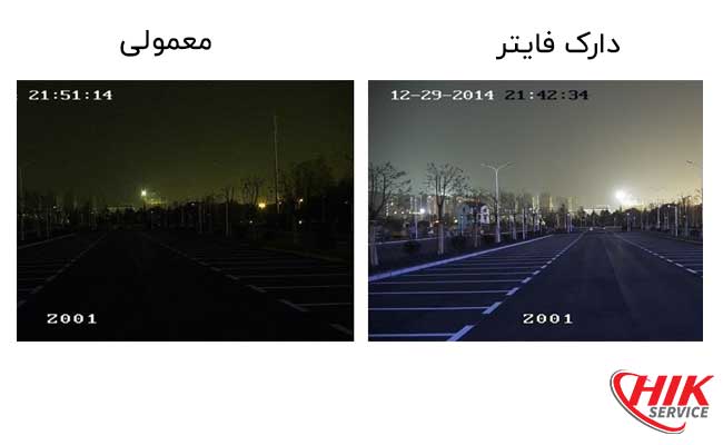 DarkFighter vs Regular Camera Image