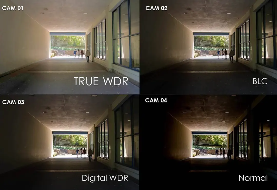 تفاوت تصویر تکنولوژی BLC , WDR , True WDR