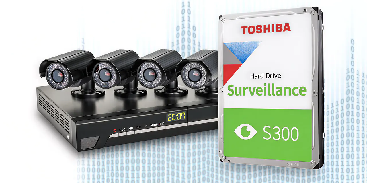 سری s300 توشیبا مناسب برای دوربین های مداربسته